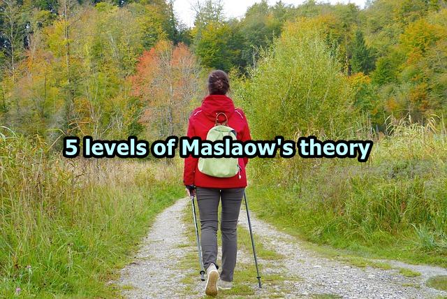 5 levels of Maslow's theory of motivation